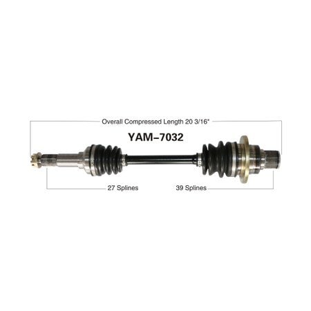 Wide Open OE Replacement CV Axle for YAM REAR R YFM660F GRIZZ 02 YAM-7032